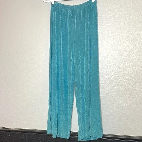 Casual Comfortable Blue Pull on Pants, Stretchy Waistband, Womens Size XS - Picture 1 of 5